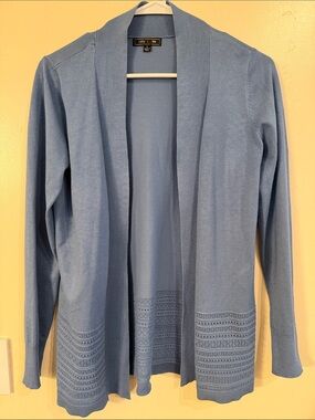 Lefty & Me Soft Sky Open-Front Cardigan